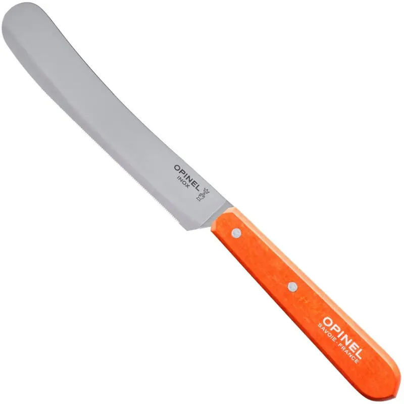 Opinel Brunch Knife Set – Tangerine-Colored Handles 1