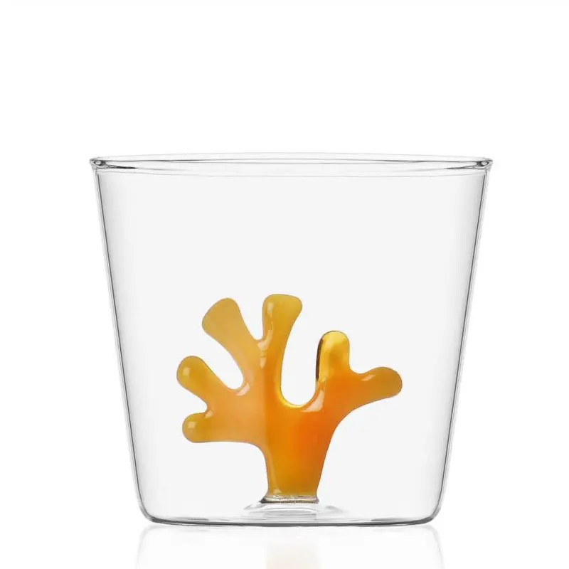 Orange Coral Accent Tumbler 1