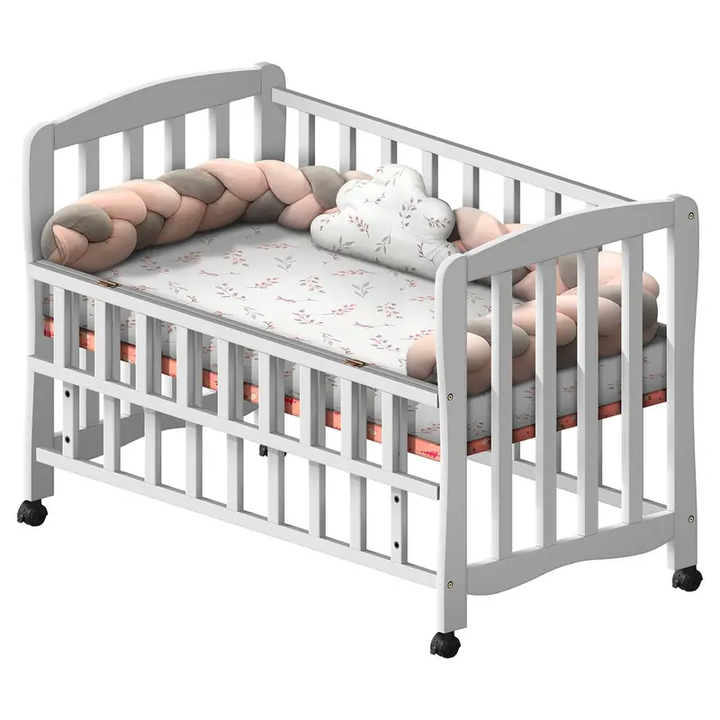 Organic Cotton Baby Bedding Set – Crib Sheet, Blanket & Pillowcase 1