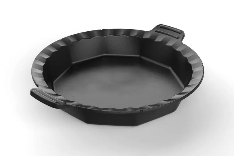 Outset 9-Inch Cast Iron Pie Pan – Pre-Seasoned Baking Skillet 1