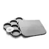 Outset Burger Patty Maker & Freezer Storage Tray – 6-Cavity Mold 1