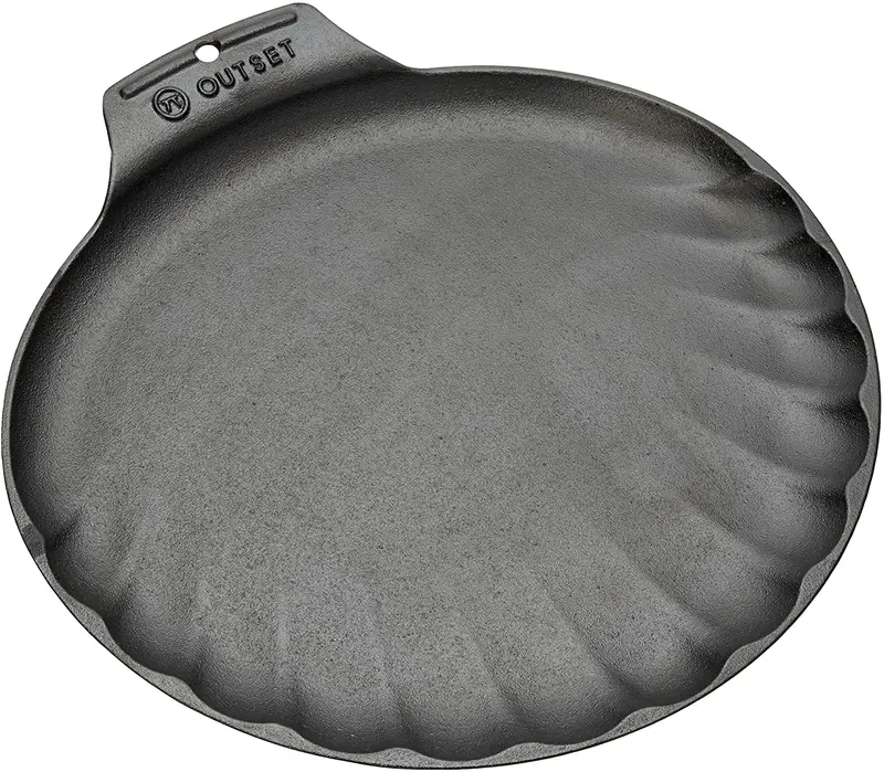 Outset Cast Iron Scallop Baking Tray – Oven & Grill Safe 1