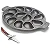 Outset Oyster Shucking Kit – Knife And Stainless Steel Oyster Pan 1