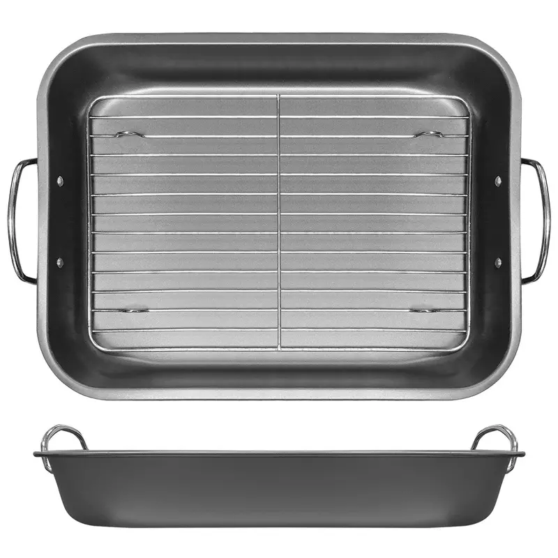 Oversized Baking Pan – 37 X 27 Cm Heavy-Duty Roasting Tray 1