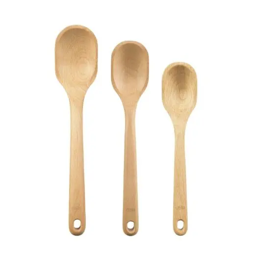 Oxo Good Grips Solid Wooden Spoon Set (3-Piece) 1
