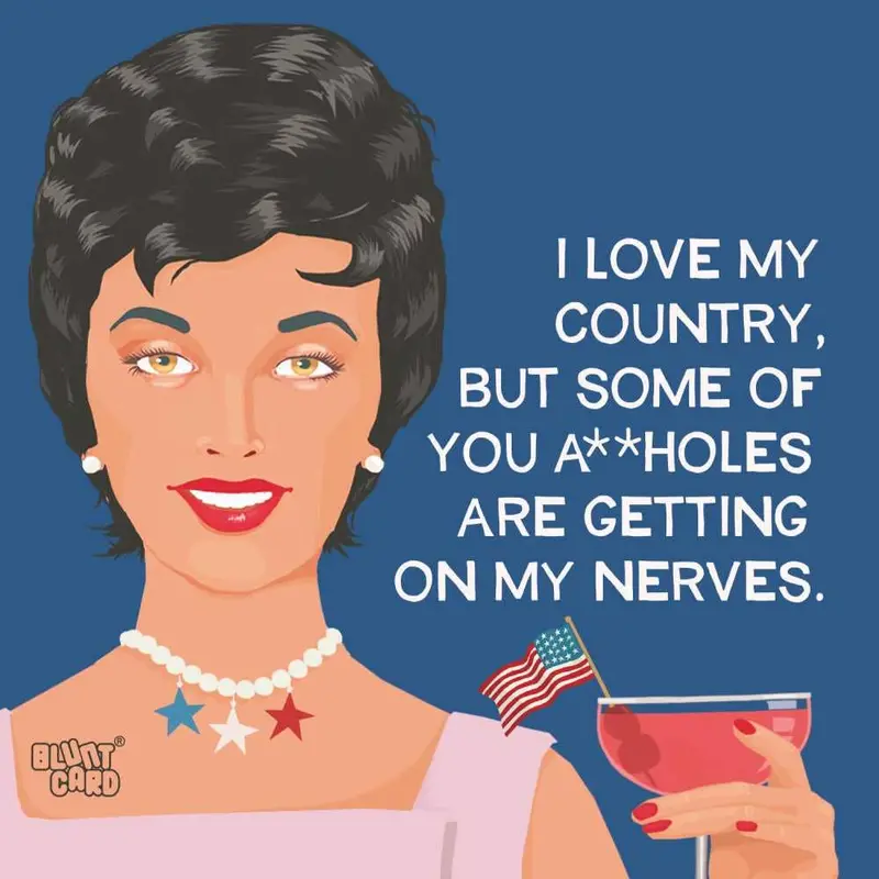 Paperproducts Design "Love My Country" Linen-Look Cocktail Napkins 1