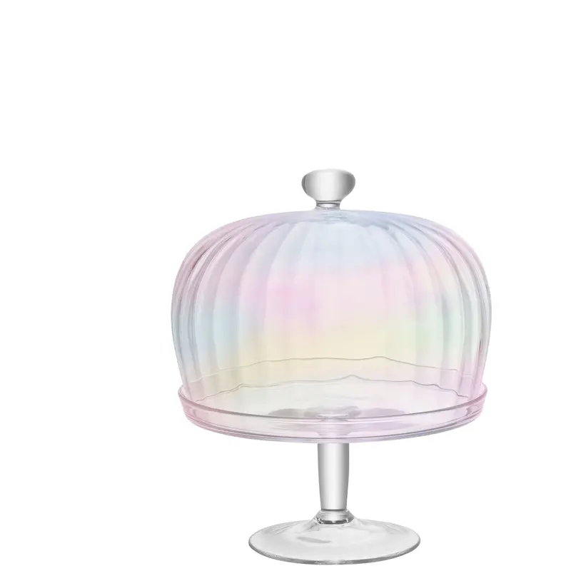 Pearl Serving Stand With Glass Dome Cover 1