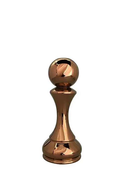 Pedone Bronze Pawn-Inspired Floral Vase 1