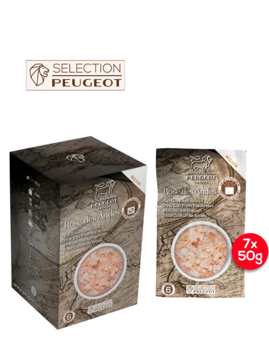 Peugeot Pink Andean Salt – Naturally Colored, Mineral-Rich Coarse Salt 1