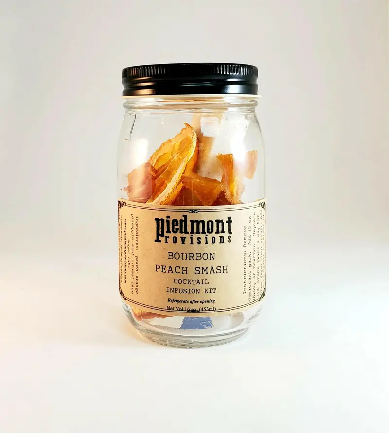 Piedmont Provisions Bourbon Peach Smash Cocktail Infusion Kit 1