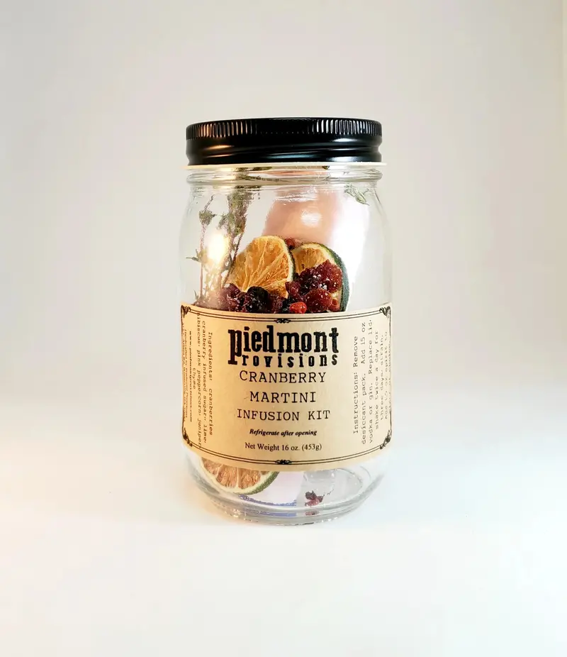 Piedmont Provisions Cranberry Martini Infusion Kit – Effortless Holiday Cocktails 1