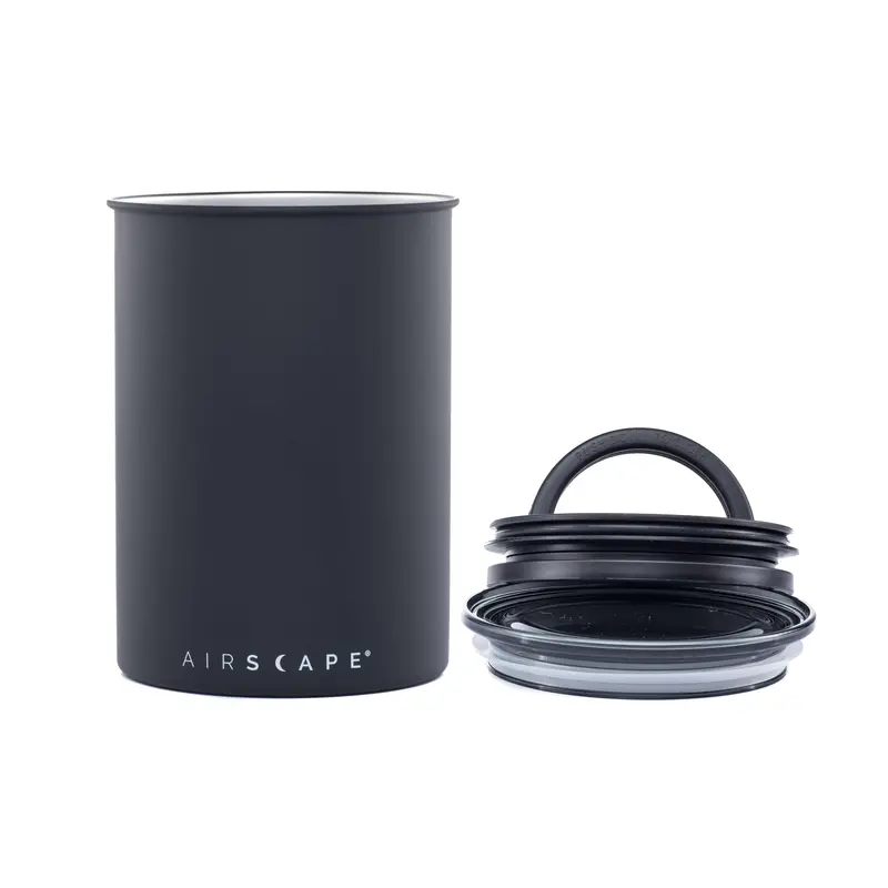 Planetary Design Airscape Classic & Kilo Stainless Steel Canister – Large, Charcoal Matte Black 1
