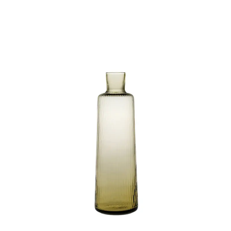 Plissé Angora Tall Glass Bottle – Textured Finish 1