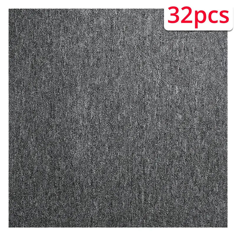 Premium Carpet Tiles – 32-Piece Kit (50 X 50 Cm, Charcoal) 1