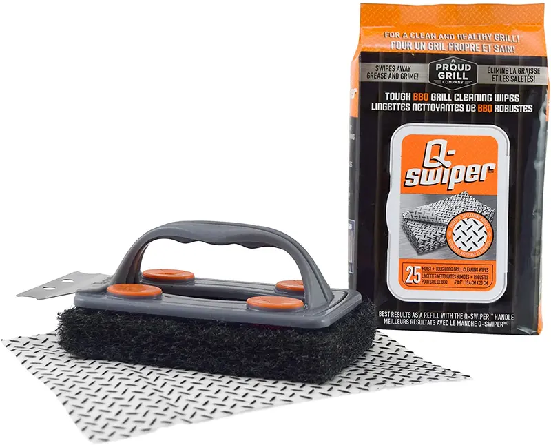 Q-Swiper All-In-One Grill Brush And Cleaner Kit 1