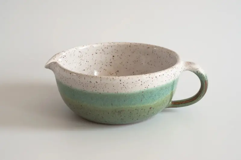 Rachaelpots Ceramic Salad Dressing Bowl In Sage Green 1