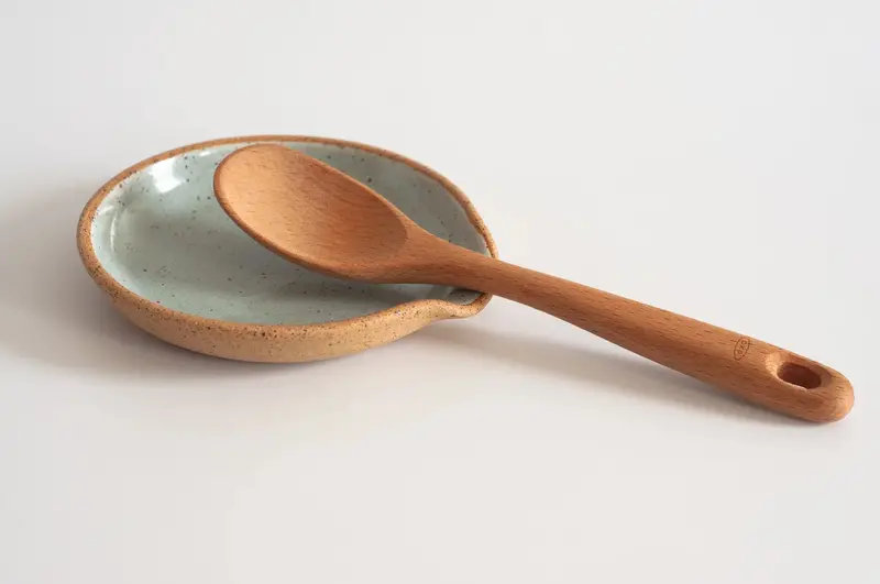 Rachaelpots Ceramic Spoon Rest – Light Blue Nude Tone 1