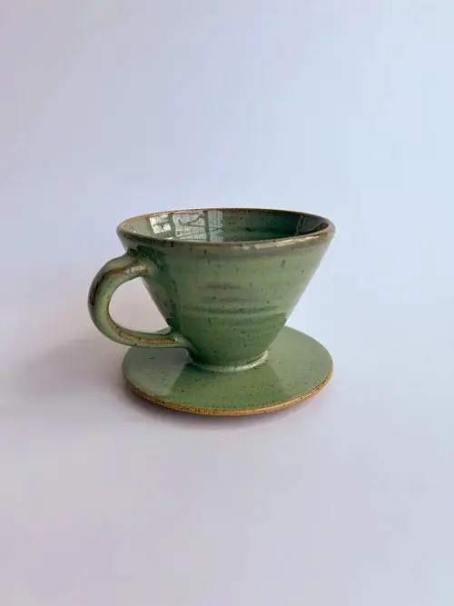 Rachaelpots Sage Coffee Pour-Over Cone With Handle 1