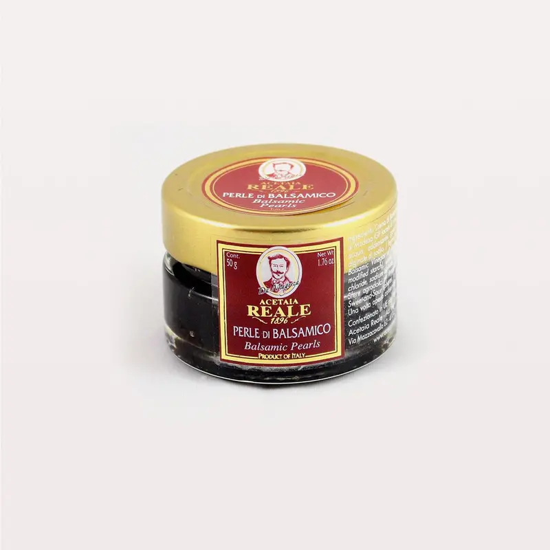 Reale Balsamic Pearls – Traditional Vinegar Caviar 1