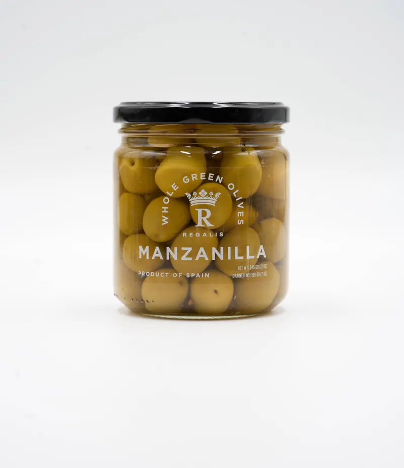 Regalis Foods Manzanilla Olives, Pitted & Brined 1