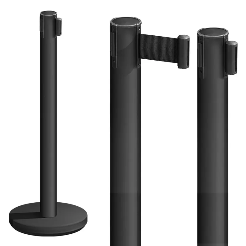 Retractable Queue Control Pole – Single-Unit Crowd Management Stand 1