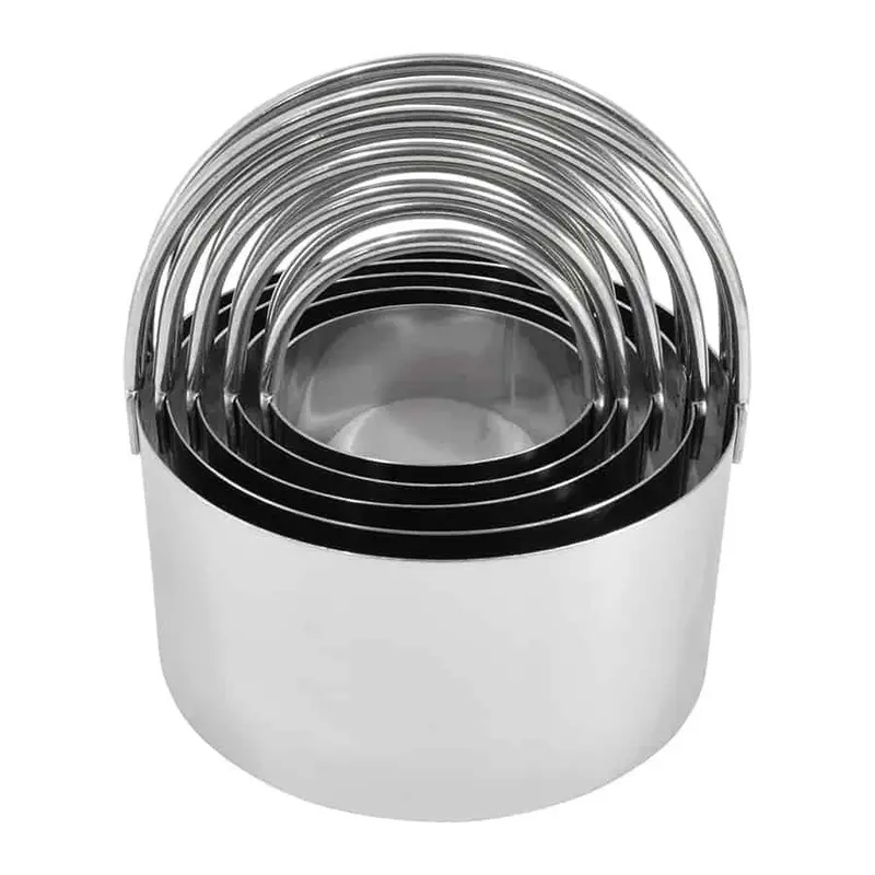 R&M Stainless Steel Biscuit Cutter Set – 5-Piece Assortment 1