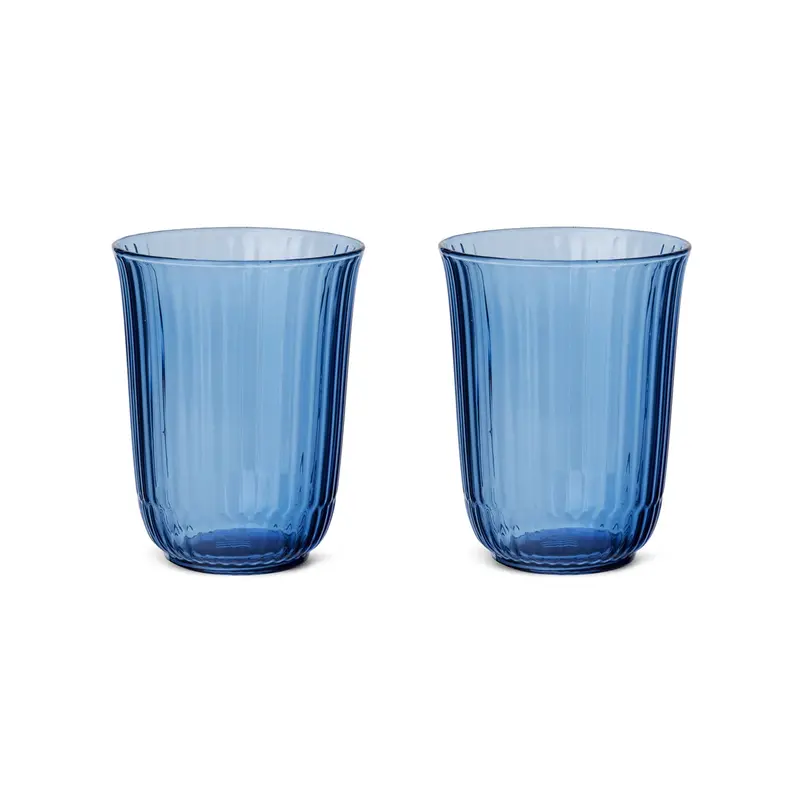 Royal Copenhagen Waves Blue Highball Tumblers – Pack Of 2 1