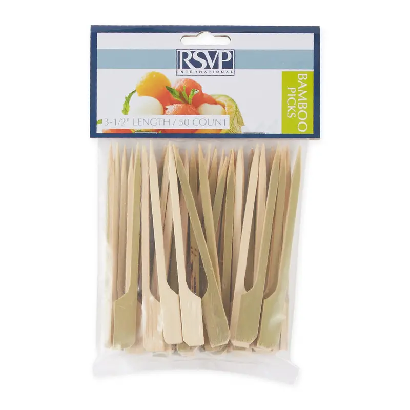 Rsvp Bamboo Serving Picks – Eco-Friendly Appetizer & Skewering Skewers 1