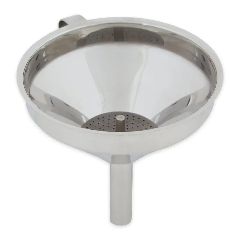 Rsvp Deluxe Stainless Steel Funnel With Removable Fine Mesh Filter 1