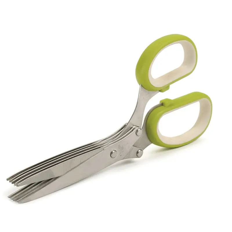 Rsvp Five-Blade Stainless Steel Herb Scissors – Quick-Chop Kitchen Shears 1
