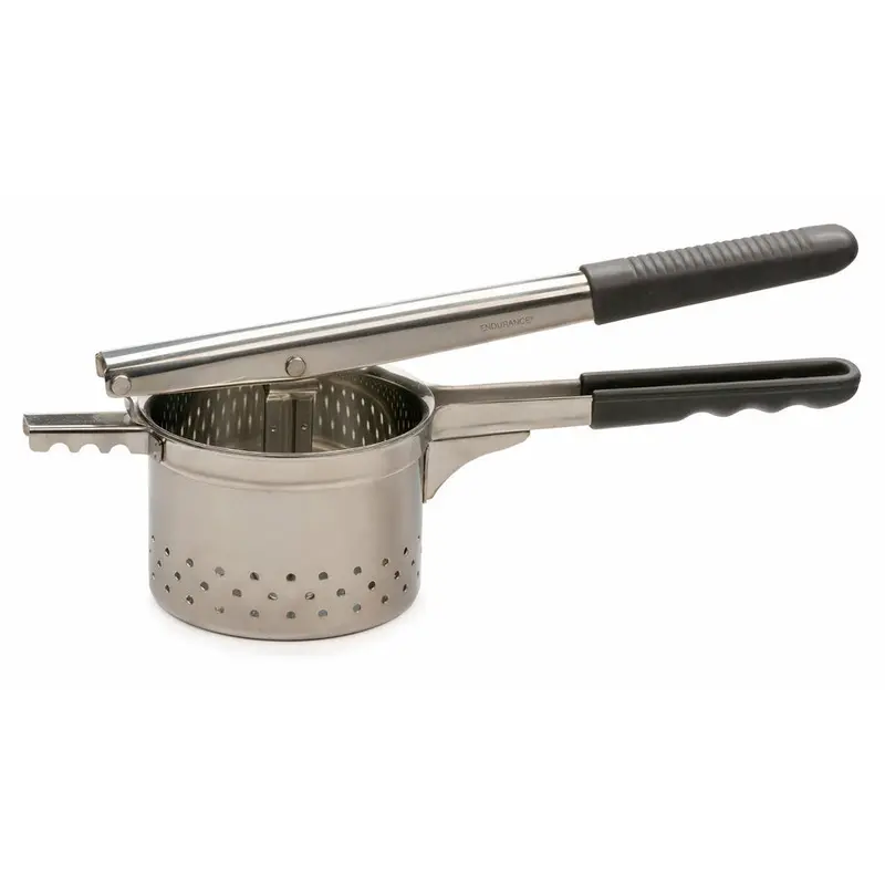 Rsvp Jumbo Potato Ricer – Heavy-Duty Stainless Steel Masher For Smooth Purées 1