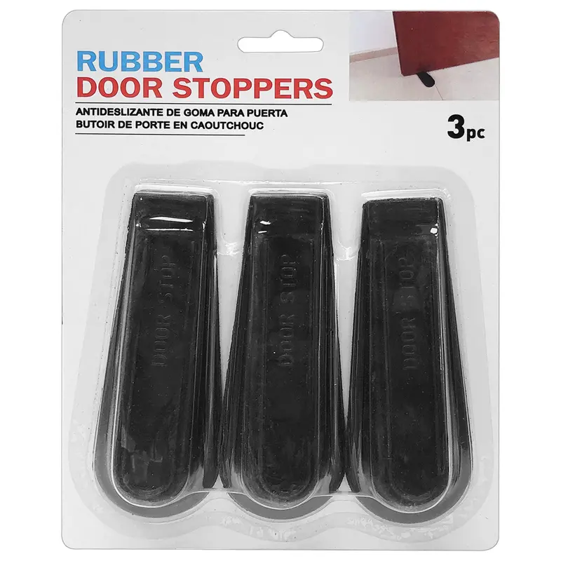 Rubber Door Stopper Kit – 3-Piece Floor Protector Set 1