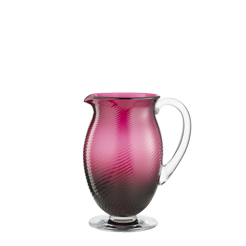 Ruby Red Glass Carafe 1