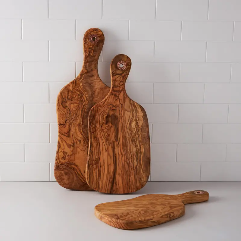 Ruffoni Olivewood Cutting Board Set – 3-Piece Kitchen Prep Collection 1