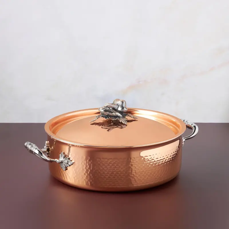 Ruffoni Opus Cupra Braising Pan – 5-Quart Enameled Copper 1