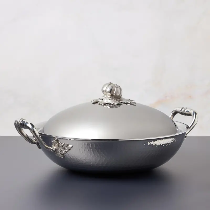 Ruffoni Opus Prima 5-Quart Carbon Steel Wok With Lid (Model 99271) 1
