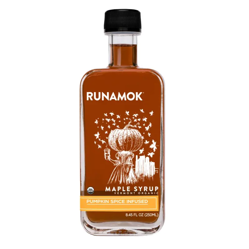 Runamok Pumpkin Spice Organic Maple Syrup – Small-Batch Infused 1