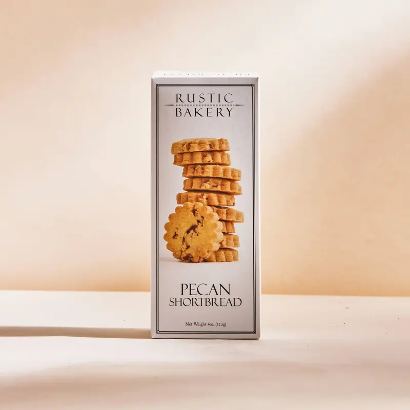 Rustic Bakery Pecan Shortbread – Handcrafted Butter Cookies 1