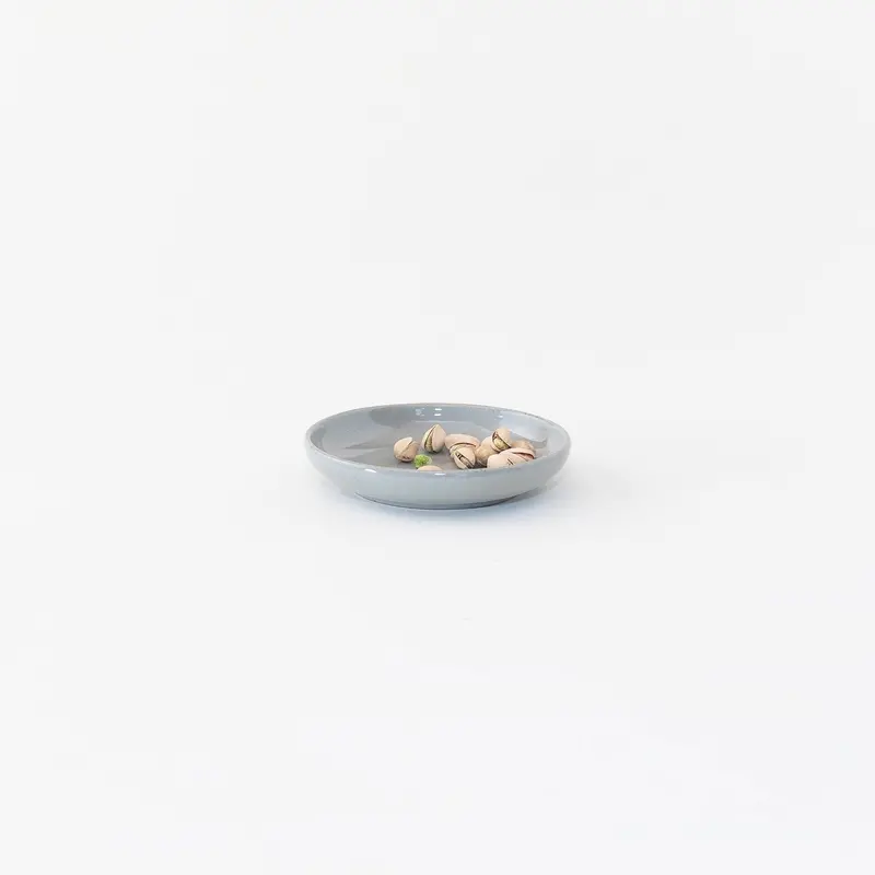 Sarah Kersten Basin Collection Appetizer Dish – Dove Grey Finish 1
