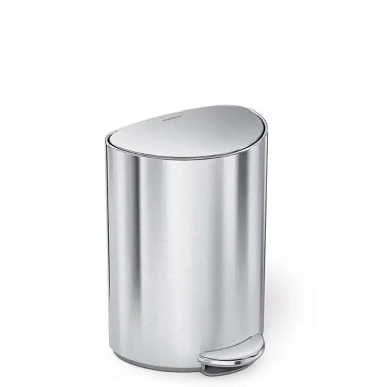 Semi-Round Foot-Operated Waste Bin 1