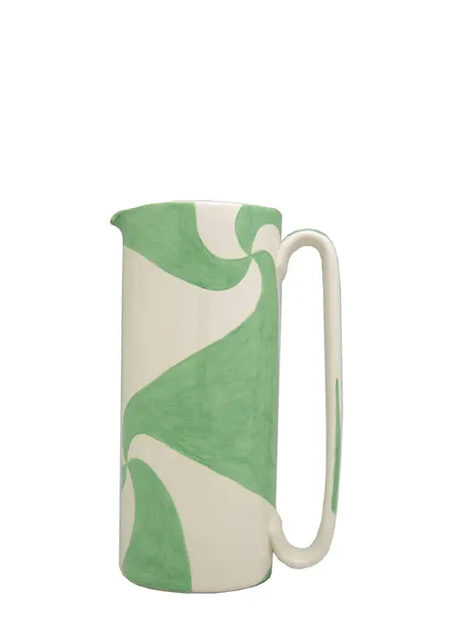 Serlio Atellani Green Glazed Ceramic Carafe 1