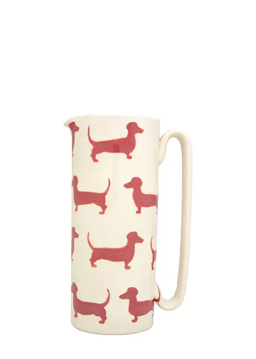 Serlio Bassotti Cyclamen-Pink Ceramic Carafe 1