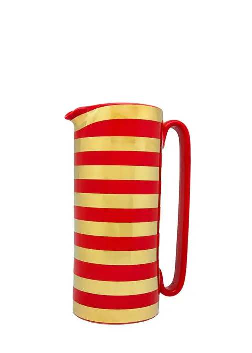 Serlio Gondoliere Gold And Ruby-Red Glass Pitcher 1