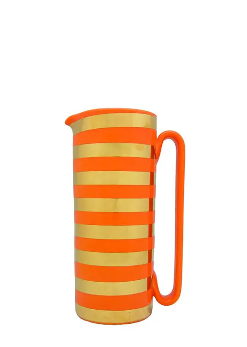 Serlio Gondoliere Gold And Terracotta-Orange Pitcher 1