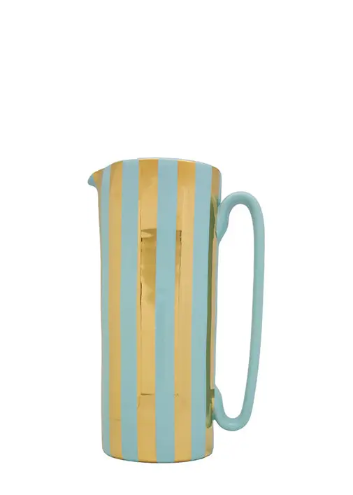 Serlio Mercante 24K Gold & Sapphire Blue Carafe 1