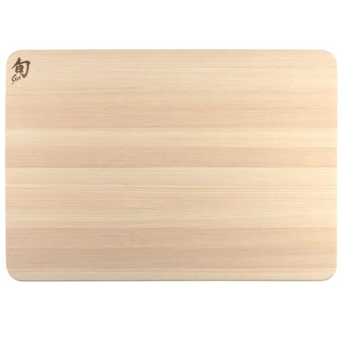 Shun Hinoki Wood Cutting Board With Juice Groove – Natural Grain Surface 1