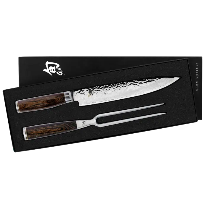 Shun Premier Walnut Carving Set – 2-Piece Professional Kit 1