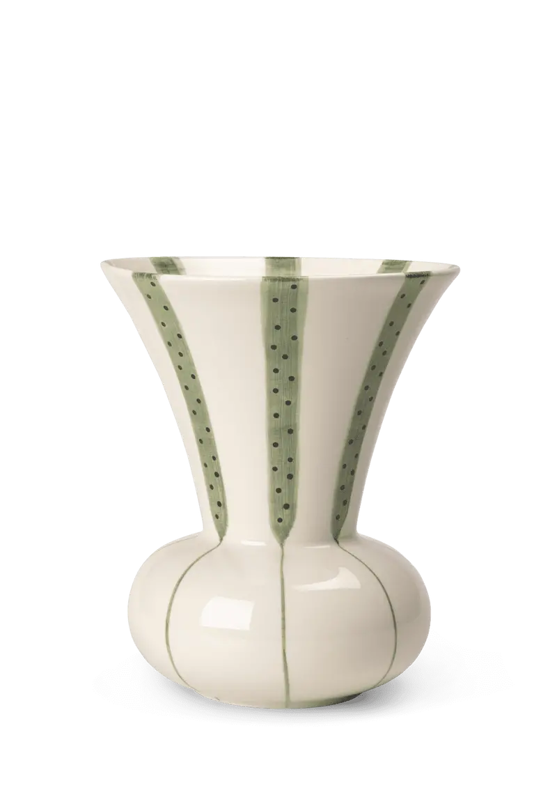 Signature Green Gloss Vase – 20 Cm Tall 1