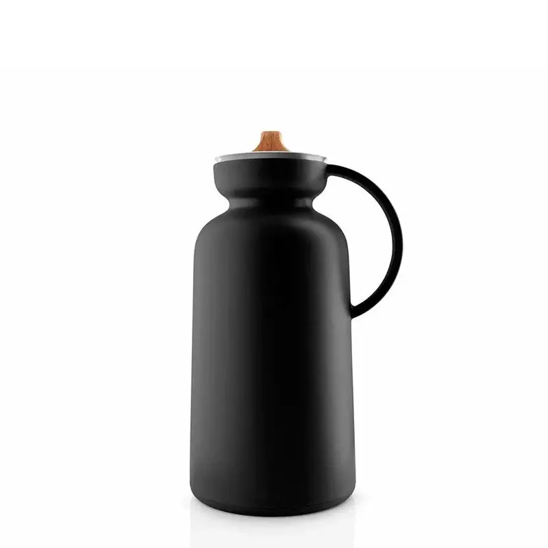 Silhouette 1-Liter Black Vacuum Thermos Jug 1