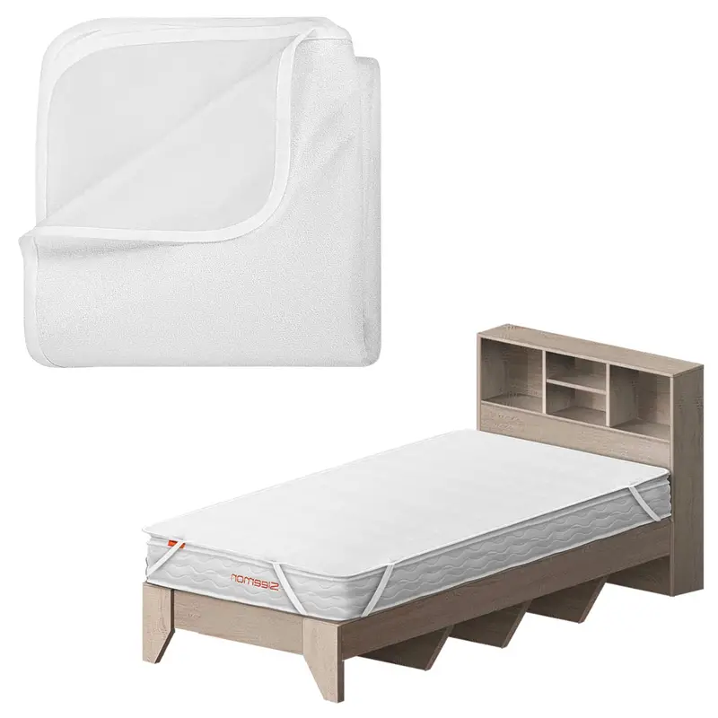 Single-Size Waterproof Mattress Protector With Breathable Fabric 1